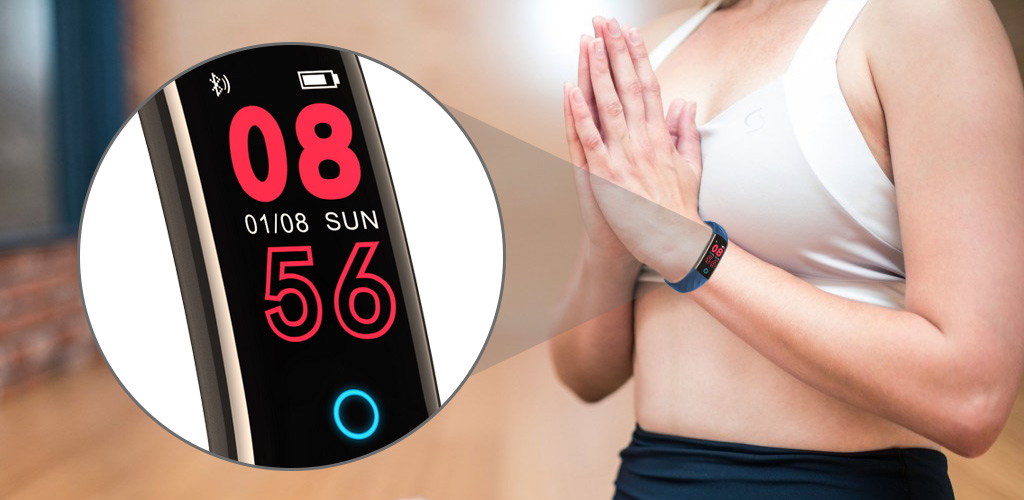 CARCAM Smart Band S5 red - LCD дисплей