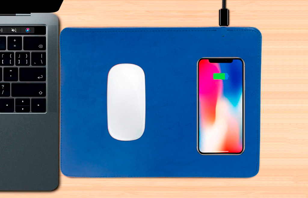 Wireless Charging Mouse PAD RS-10 высокотехнологичный коврик для компьютерной мыши с функцией беспроводной зарядки смартфонов