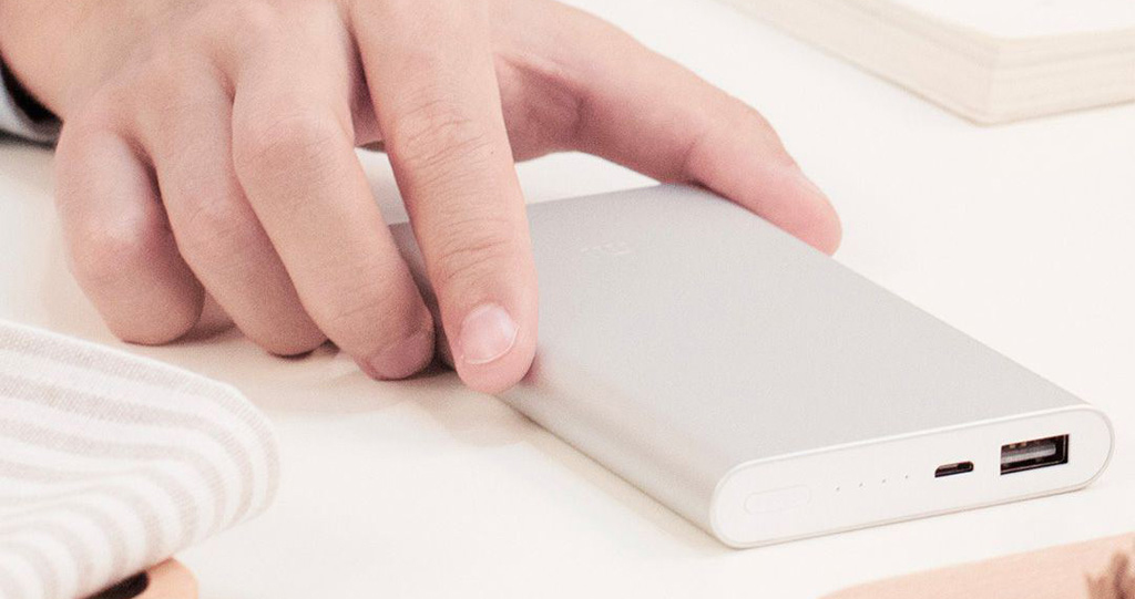 Аккумулятор Xiaomi Mi Power Bank 2 10000mAh silver - Алюминиевый корпус