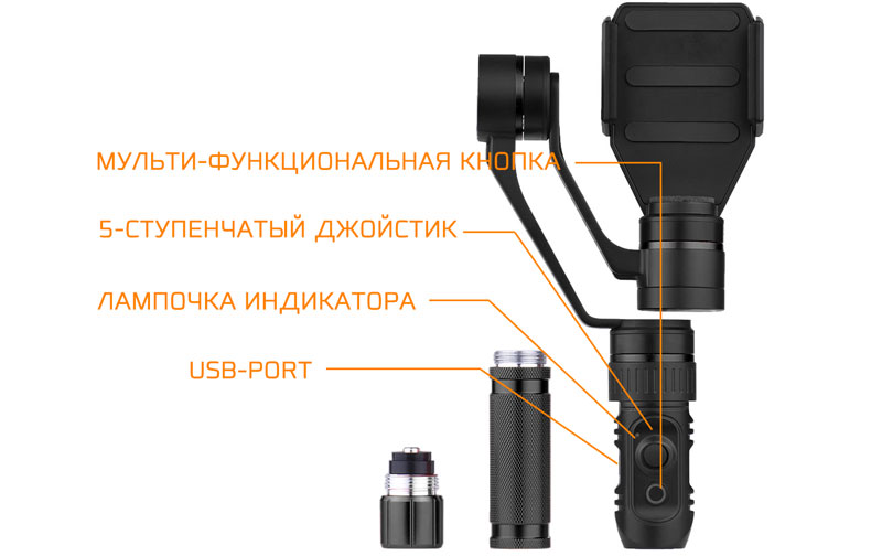 Hohem T2 – 3-х осевой стабилизатор для смартфонов