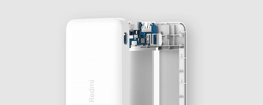 Xiaomi Redmi Power Bank 10000mAh White - Многоуровневая защита