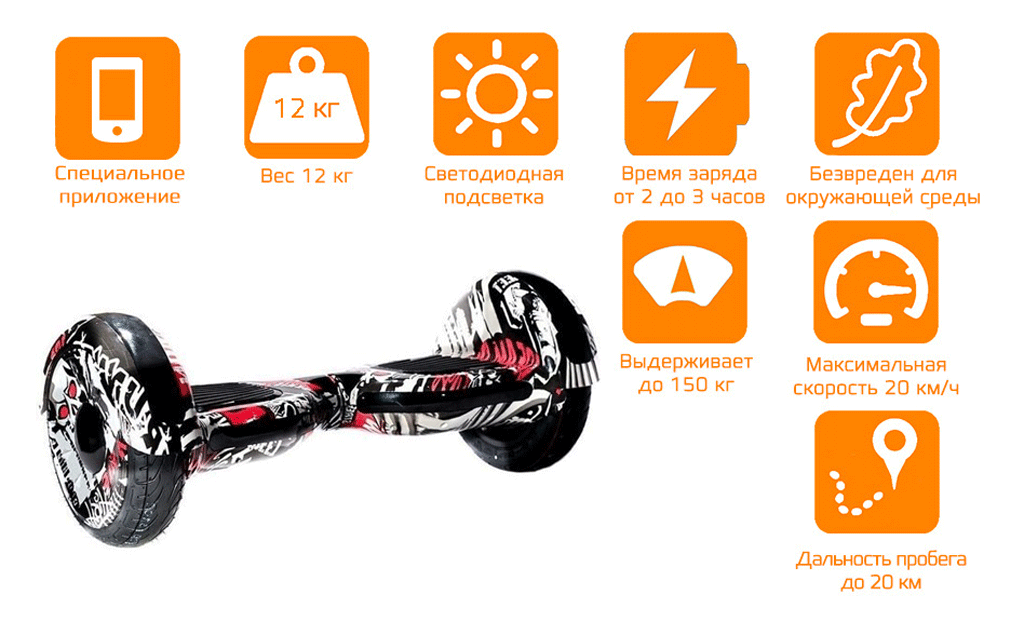 Гироскутер CARCAM 10.5 Skull