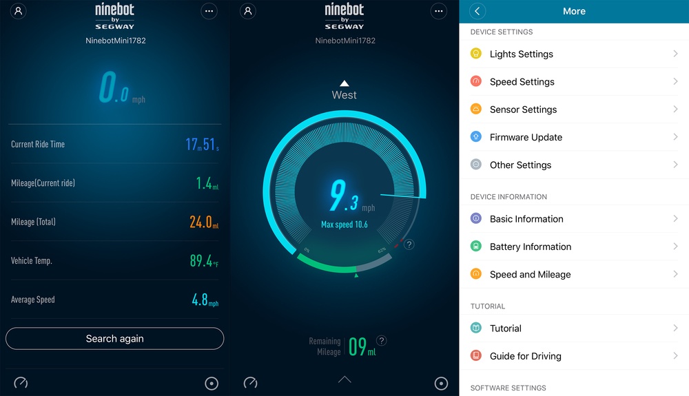 Гироскутер Xiaomi Ninebot Mini PRO черный - управление через смартфон
