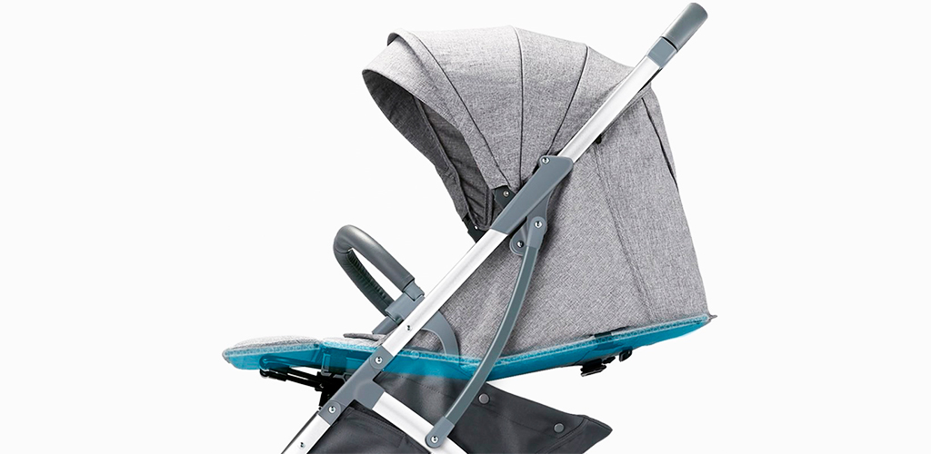 Xiaomi BEBEHOO START Lightweight Four-wheeled Stroller Спинка регулируется таким образом, что вы сможете выбрать наиболее удобное положение для ребенка
