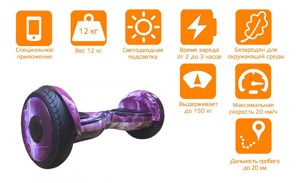 Гироскутер CARCAM 10.5 Violet Moon