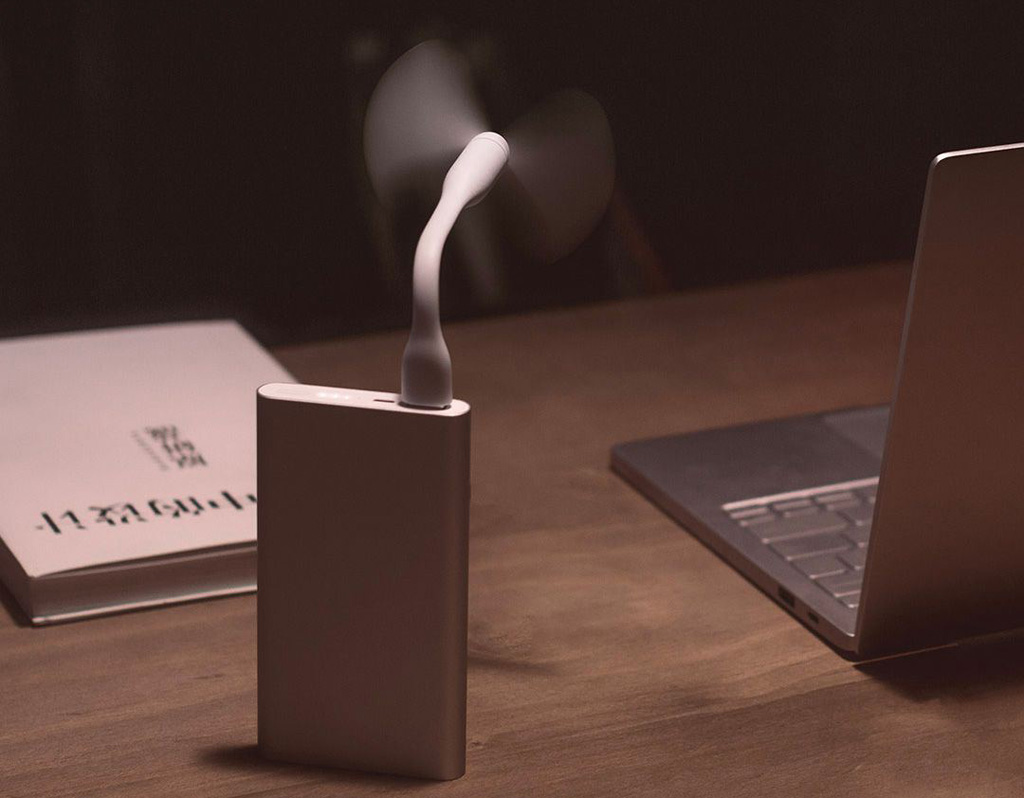 Аккумулятор Xiaomi Mi Power Bank 2 10000mAh silver - Индикатор заряда