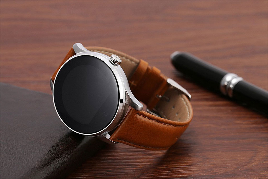 Часы SMART WATCH K88H SILVER - Коричневая кожа - Модный аксессуар