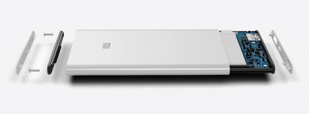 Xiaomi Mi Power Bank 5000mAh Silver ультратонкий аккумулятор