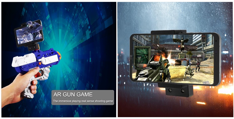Игровой пистолет дополненной реальности Intelligent ar gun AR81-1 blue