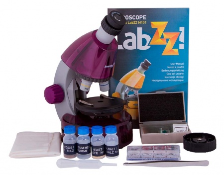 Купить (RU) Микроскоп Levenhuk LabZZ M101 Amethyst\Аметист