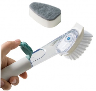 Купить Щетка для мытья посуды с дозатором Xiaomi Automatic Liquid Adding Pot Brush 44ml White