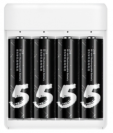 Купить Зарядное устройство Xiaomi ZMI PB401 AA/AAA Battery Charger White (4шт AA Z15)