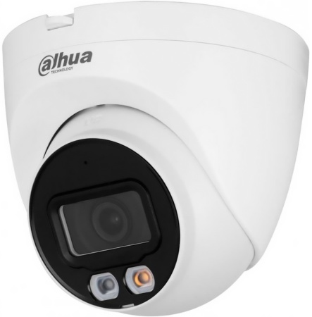 Купить Уличная купольная IP-видеокамера Full-color с ИИ 2Мп Dahua DH-IPC-HDW2249TP-S-IL-0280B
