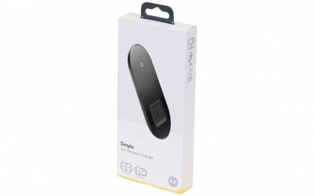 Купить Беспровоное ЗУ Xiaomi Baseus Simple 2 in 1 Wireless Charger черный