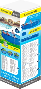 Купить JL Avenli Frame Round Pool 3,6m x 76cm 6125L (17799)