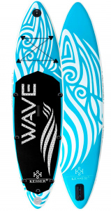 Купить Сап доска для плавания и серфинга с насосом и рюкзаком Kesser Inflatable SUP Board 305*75*15 Wave Light Blue