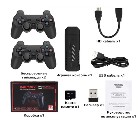 Купить Портативная игровая консоль 3D Games GameStick Controller GamePad X2 128Gb