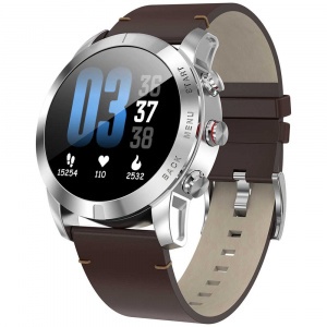Купить Часы CARCAM SMART WATCH S10 - SILVER, Коричневая кожа