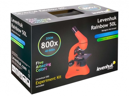 Купить (RU) Микроскоп Levenhuk Rainbow 50L Lime\Лайм