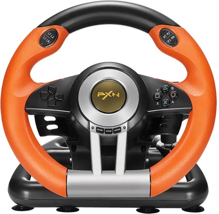 Купить Игровой руль PXN V3PRO Racing Wheel Orange