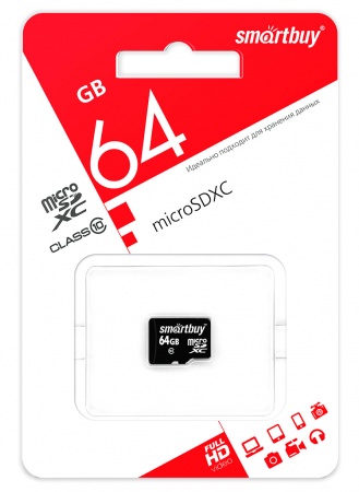 Купить Карта памяти SmartBuy 64GB microSDXC Class10 LE