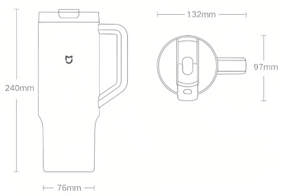 Купить Xiaomi Mijia Sippy Cup 1L (MJXGB01RM) Lime Green