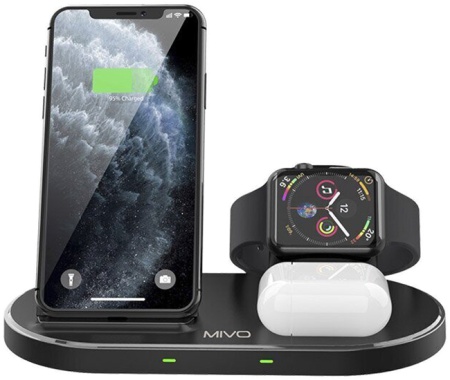 Купить Беспроводное зарядное устройство 3 в 1 Mivo MW-05 Wireless Charger 3 in 1 15W