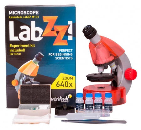 Купить (RU) Микроскоп Levenhuk LabZZ M101 Orange\Апельсин