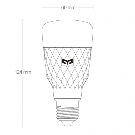 Купить WI-FI лампочка Xiaomi Yeelight LED Light Bulb 1S E27 (YLDP13YL) EU