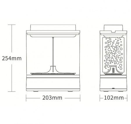 Купить Аква-ферма Xiaomi Descriptive Geometry Mini Lazy Fish Tank (HF-JHYG 005)