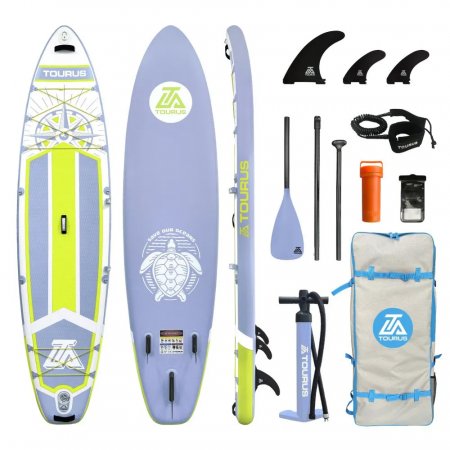 Купить Tourus Inflatable SUP Board 350×83.8×15cm Purple and Yellow, TS-CB03
