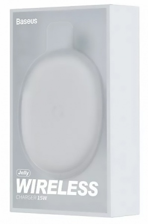 Купить Беспроводное зарядное устройство Baseus Jelly Wireless Charger 15W White (WXGD-02)