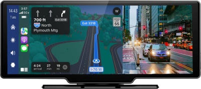 Купить 10,26'' Carplay and Android Auto GPS Navigation Dashboard DVR T86