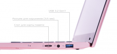 Купить 15.6" Notebook Intel Celeron J4115 1.8GHz RAM 8GB SSD 256 GB (S9936-10001977) Pink