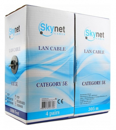 Купить Внешний кабель SkyNet Premium FTP Indoor 4x2x0,51 кат.5e 1м