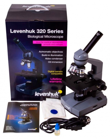 Купить Микроскоп Levenhuk 320 BASE, монокулярный