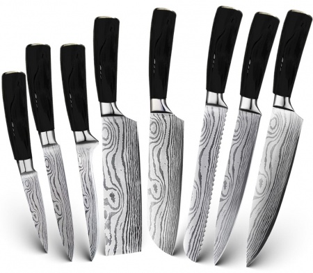 Купить Набор кухонных ножей Xiaomi Spetime 8-Pieces Kitchen Knife Set Black (BL03KN8)