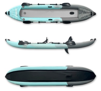 Купить Tourus Inflatable Two Seats Kayak 385x85x23cm White and Blue, TS-K02