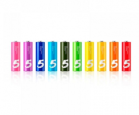 Купить Батарейки алкалиновые Xiaomi ZMI ZI5 Rainbow AA batteries (10 шт.)