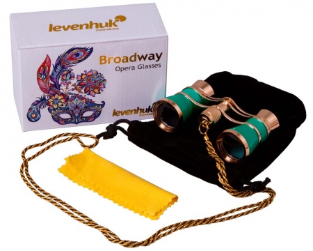 Купить Театральный бинокль с цепочкой Levenhuk Broadway 325C Lime