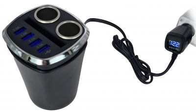 Купить Shunwei 2 Way Cigarette Lighter Socket With 4 USB Port (SD-1931C)