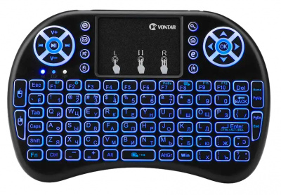 Купить Vontar I8+ Wireless Keyboard 2.4GHz Air Mouse Touchpad Handheld for Android TV BOX Mini PC AAA ver.