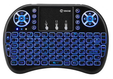 Купить Vontar I8+ Wireless Keyboard 2.4GHz Air Mouse Touchpad Handheld for Android TV BOX Mini PC AAA ver.