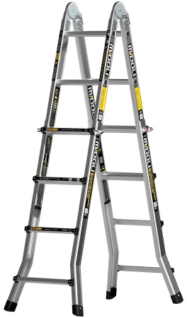 Купить Bafen Midoli Aluminum Alloy Telescopic Ladder 6+5 steps ML15-X5