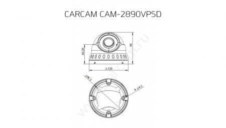 Купить IP камера видеонаблюдения CARCAM CAM-2890VPSD