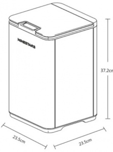 Купить Умное мусорное ведро Xiaomi Ninestars Waterproof Sensor Trash Can 10L  (DZT-10-35S) White