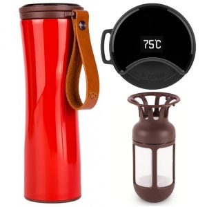 Купить Термокружка Xiaomi Kiss Kiss Fish Moka Smart Cup Oled 430ml Red