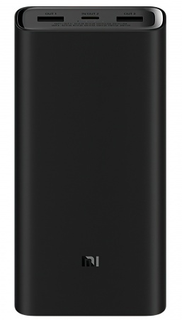 Купить Внешний аккумулятор Xiaomi Mi Power Bank 3 Super Flash Charge 20000 mAh Black