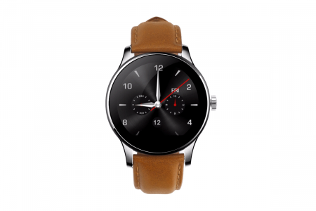 Купить CARCAM SMART WATCH K88H SILVER - Коричневая кожа 