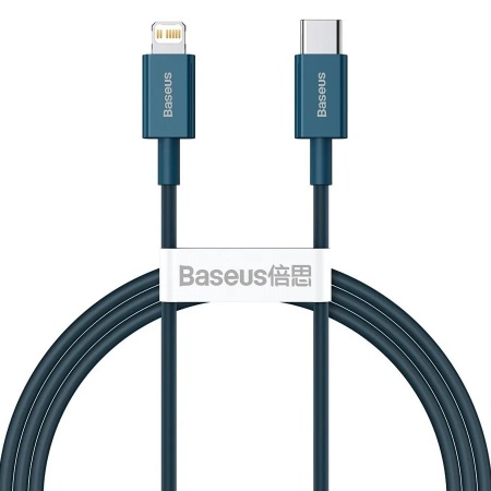 Купить Кабель Baseus Superior Series Fast Charging, Type-C - Lightning, 20W, 1 м, Blue (CATLYS-A03)